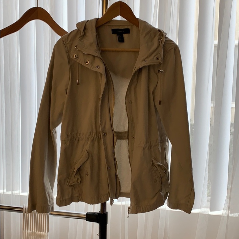 cream canvas jacket
